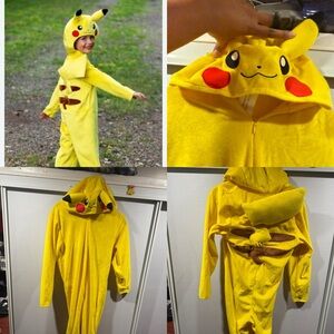 Yellow Pikachu Onesie costume